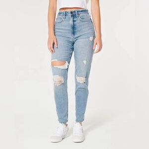 Hollister curvy high rise mom jeans